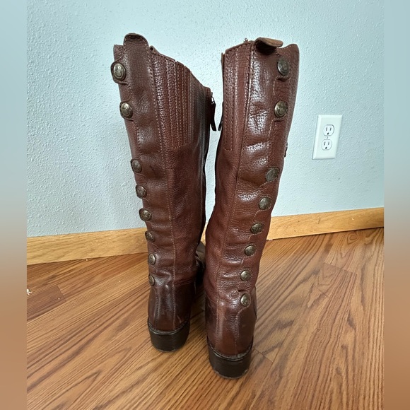 Matisse Dark Brown Leather Heeled Boots - Picture 7 of 15